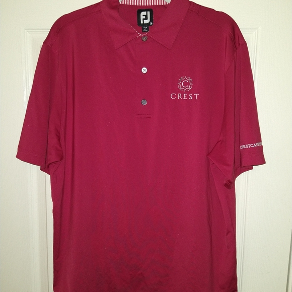 FootJoy Shirts Footjoy Fj Red Golf Polo Shirt Mens Sz Medium Poshmark